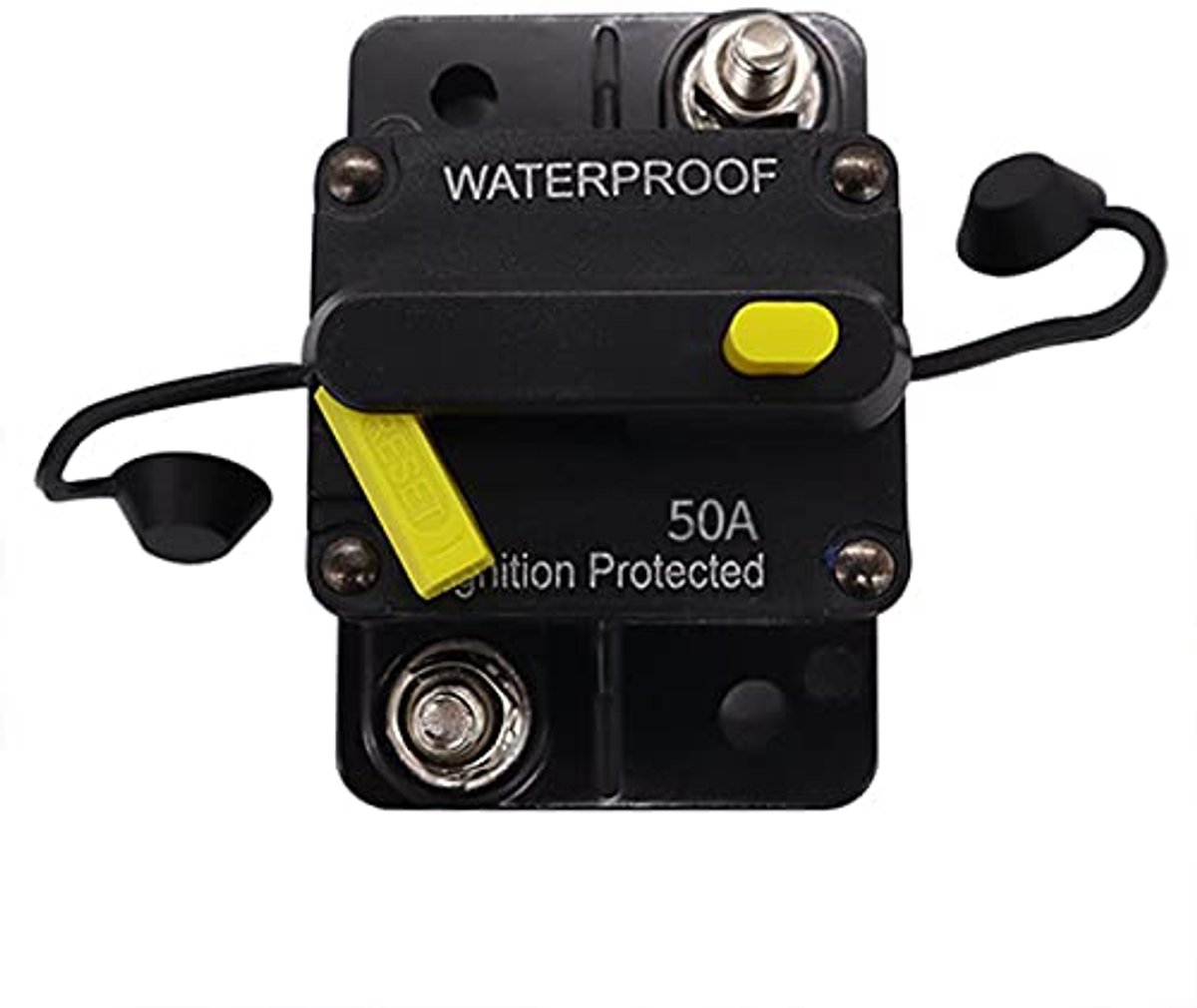 Waterdichte Auto Stroomonderbreker 50A - Handmatige Reset Zekeringhouder voor Marine en Motor