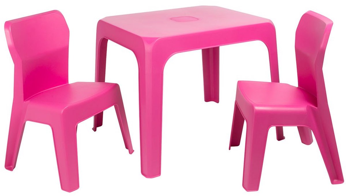 Garbar Jan Kinderspeeltafel Met Stoeltjes Roze Kinderen
