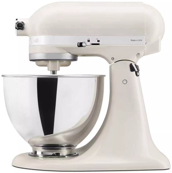 Kitchenaid Keukenrobot 5KSM95PSEPL 4,3L - Porselein wit - 3 menghaken van Merkloos — afbeelding 4