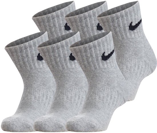 Chaussettes courtes Nike Kids Rn0018, 6 paires, Grijs EU 23 1/2 à 27