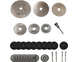 31-delige Slijpschijf & Zaagblad Set – Mini Cirkelzaag voor Hout, Metaal & Glas – Dremel Accessoires