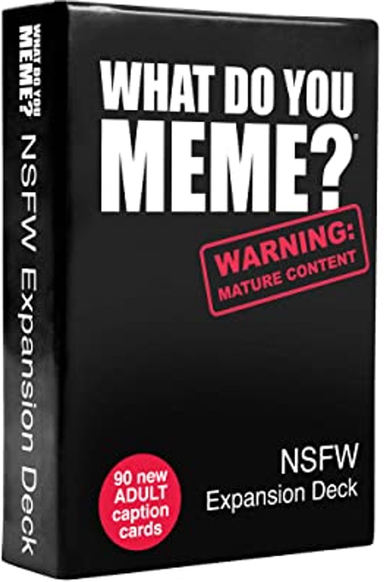 NSFW Uitbreidingsset voor Memes - 90 Schokkende Bijschriftenkaarten