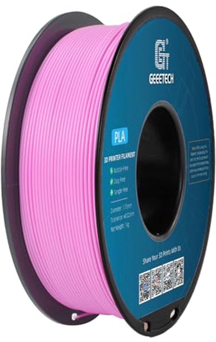 Roze 3D PLA filament 1.75mm voor 3D printer – Glanzend en compatibel met meeste 3D-printers