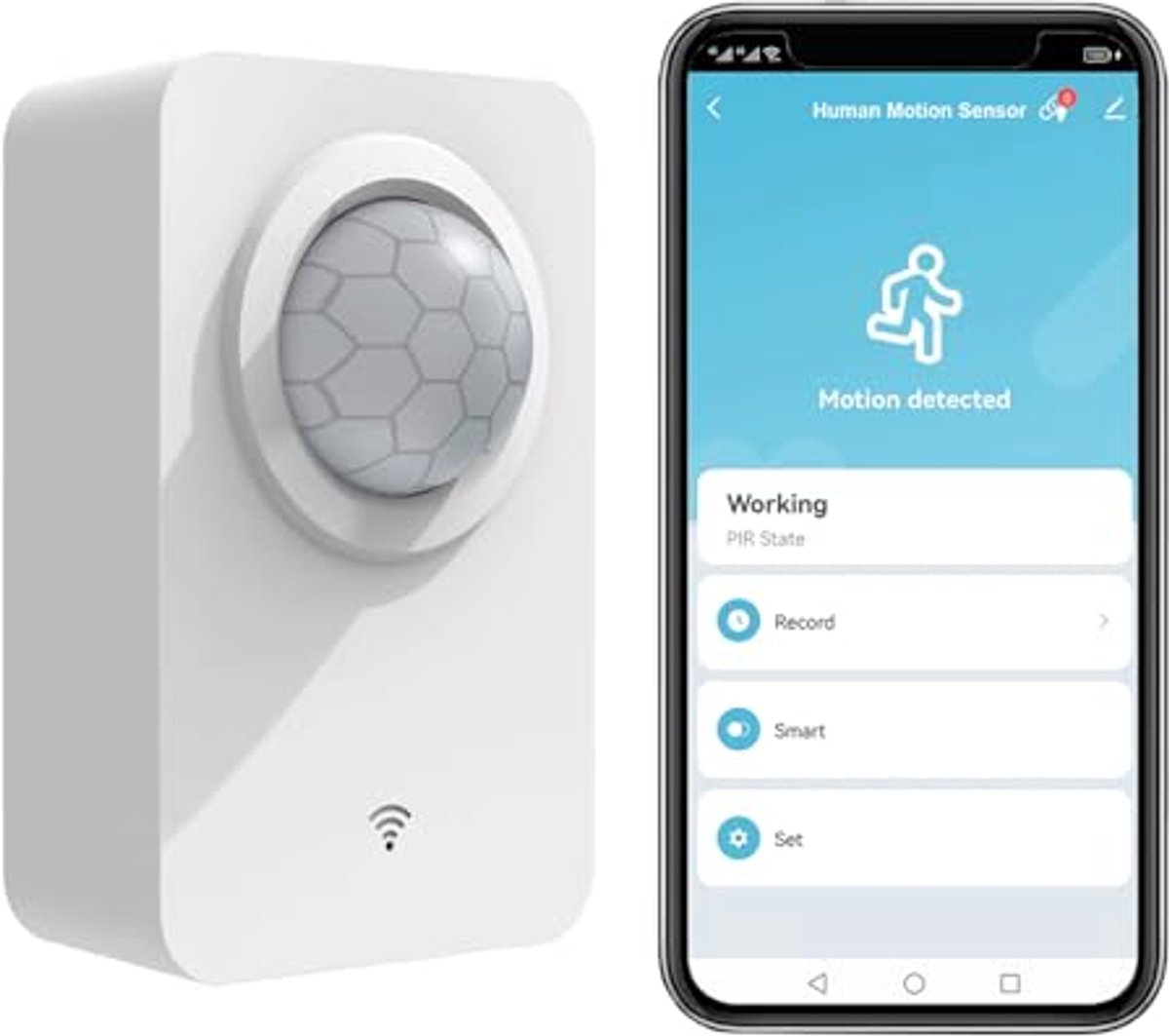 Draadloze Bewegingssensor met Wifi en Infrarood - Slimme Beveiliging voor Thuis