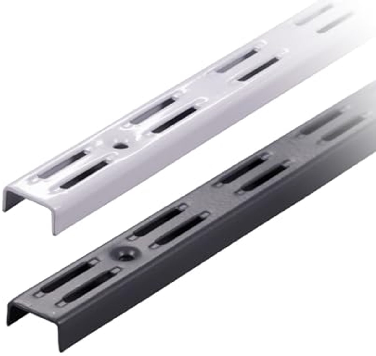 Wandrails voor Plankdragers - 2-rij Antraciet 150 cm - Set van 10 Stuks