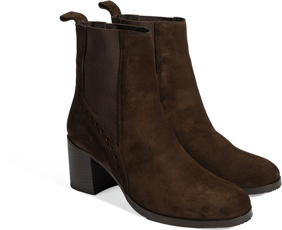 DESA Bottes Daim Marron Femme Astuce de chaussure: rond Taille: 36 EU
