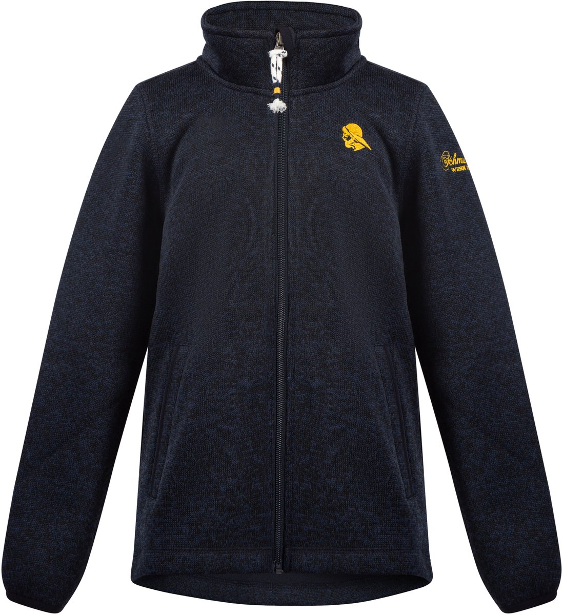 Schmuddelwedda Gebreide fleece jas Marine Gem