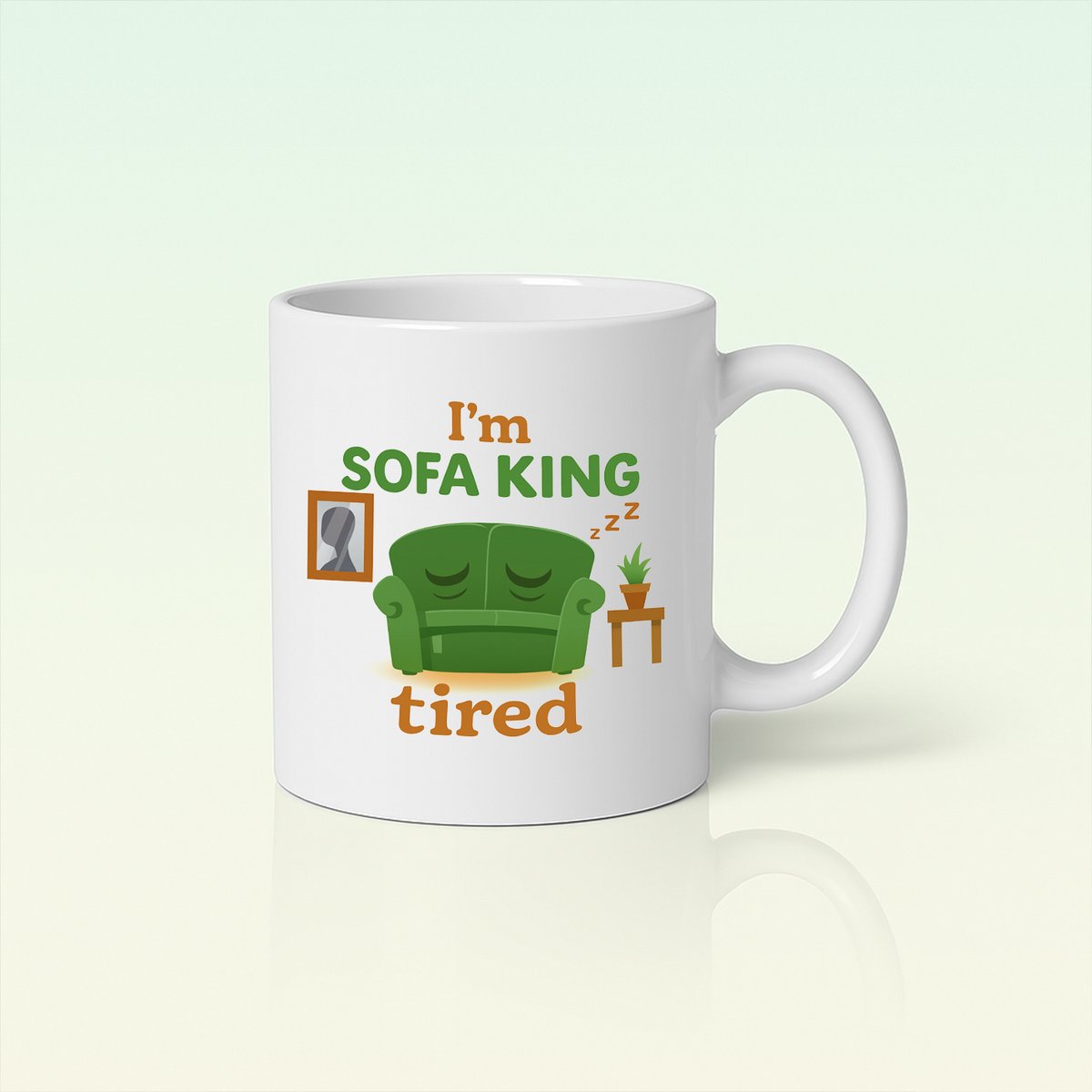 Ik Ben Sofa King Moe Mok 330ml – Grappige Bank en Ontspanning Koffiemok