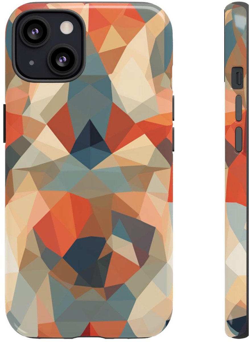 Geometrisch Abstract Patroon – Telefoonhoesje Geschikt voor iPhone 13