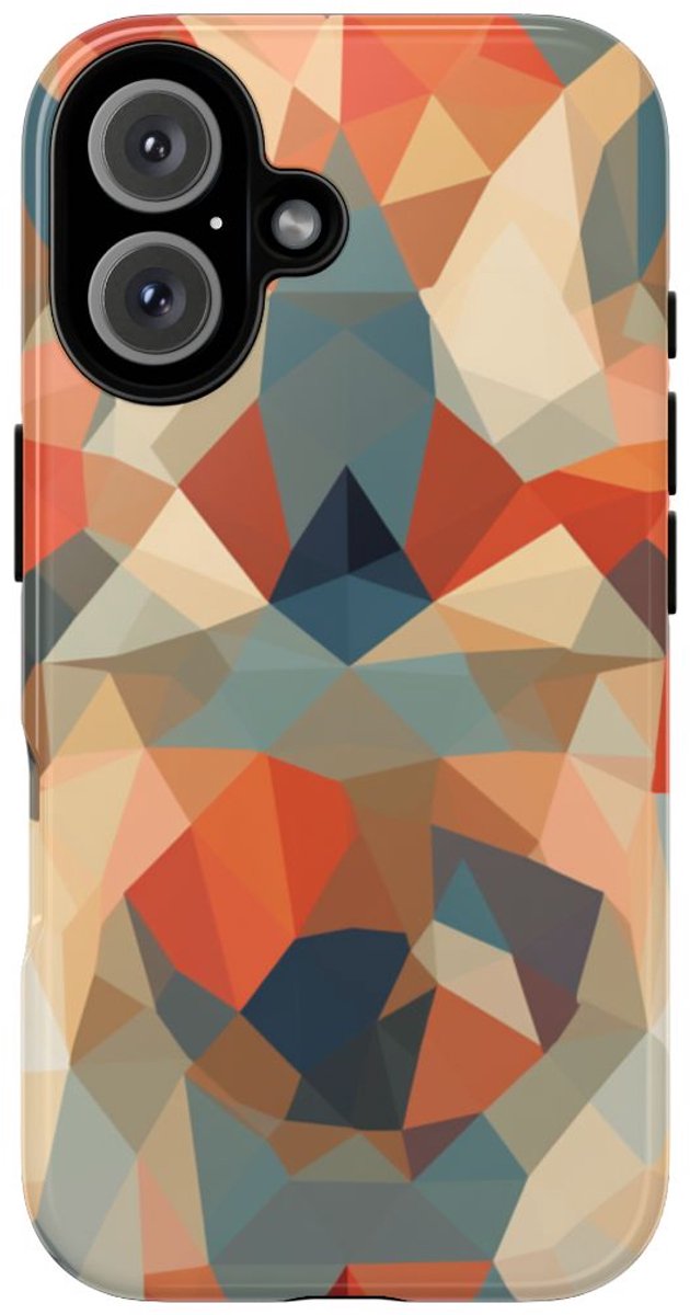 Geometrisch Abstract Patroon – Telefoonhoesje Geschikt voor iPhone 16