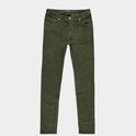 Groene slim fit corduroy broek voor heren, met het merk 'CARS JEANS' op de tailleband.