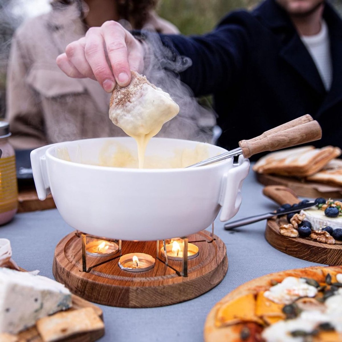 ApexArte® Kaasfondue Set Elektrisch - Fonduepannen - Fondueset – foto 6