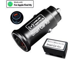 Slimme Autolader met Apple Find My | USB-A/USB-C | MFI-gecertificeerd | Auto GPS Tracker