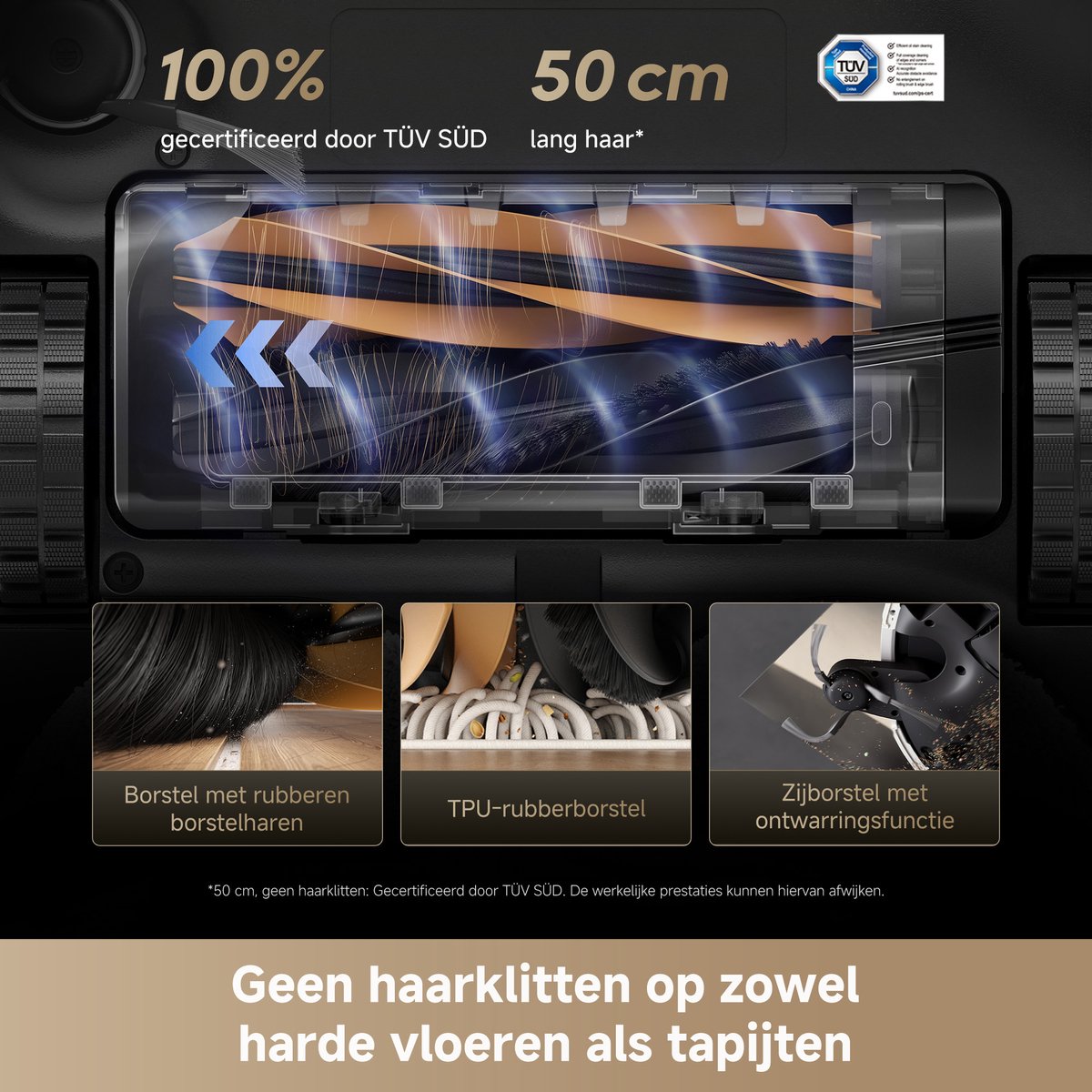 Dreame Matrix10 Ultra White – Robotstofzuiger én dweil met automatische dweilwissel – 30.000 Pa zuigkracht – 100°C zelfreinigend systeem – Voor tapijt, harde vloeren en drempels — afbeelding 4