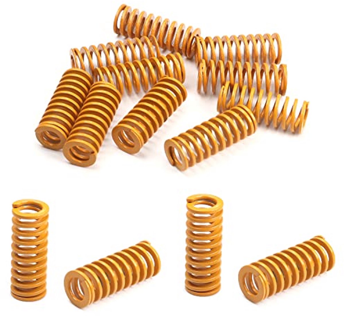 8mm OD 20mm Lange Licht Belasting Compressie Mold Die Lente Geel voor 3D Printers - 10 STKS