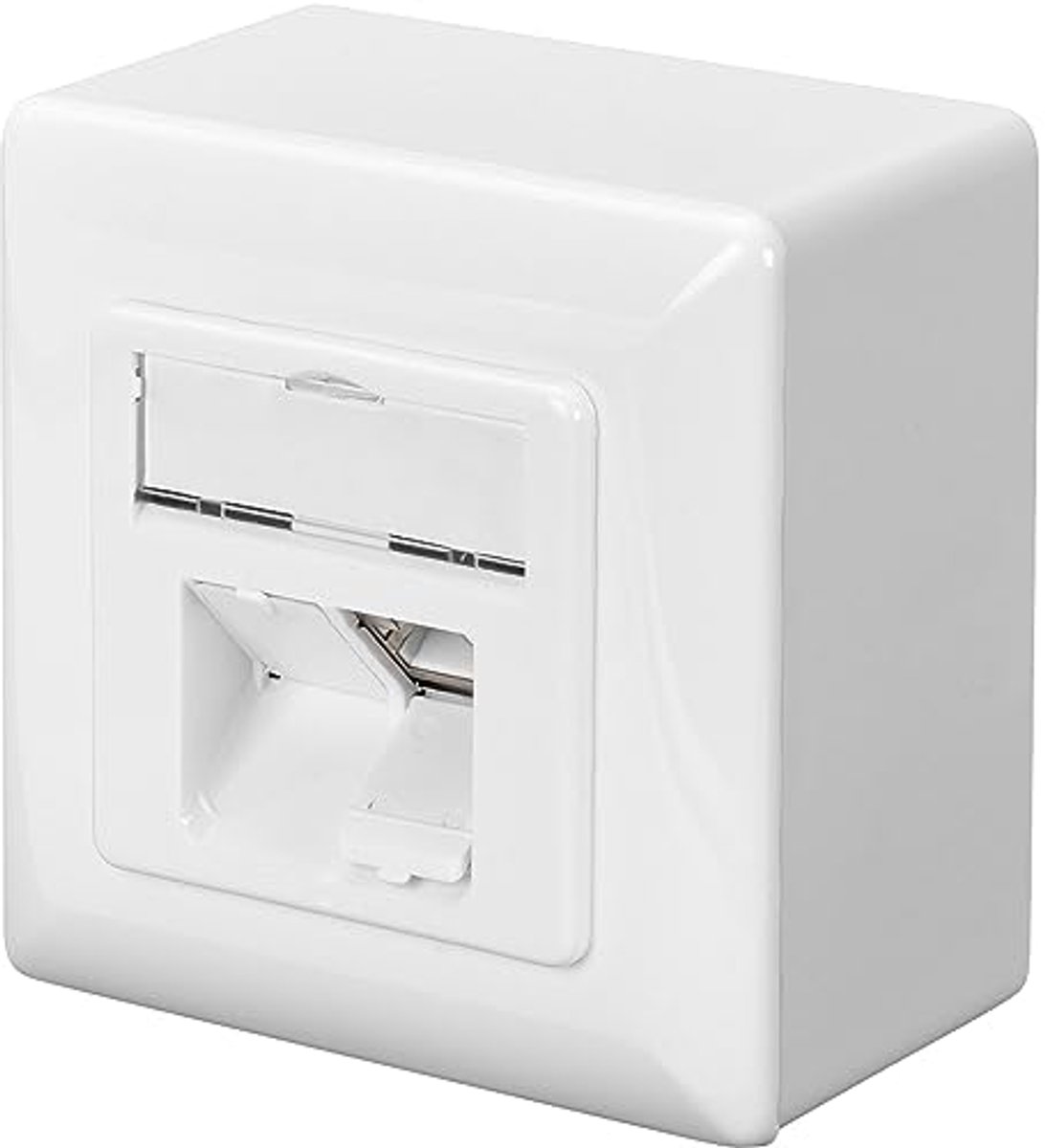 Professionele CAT 6 Netwerkdoos met 2x RJ-poort - Afgeschermd en Geschikt voor 1 Gbit Ethernet