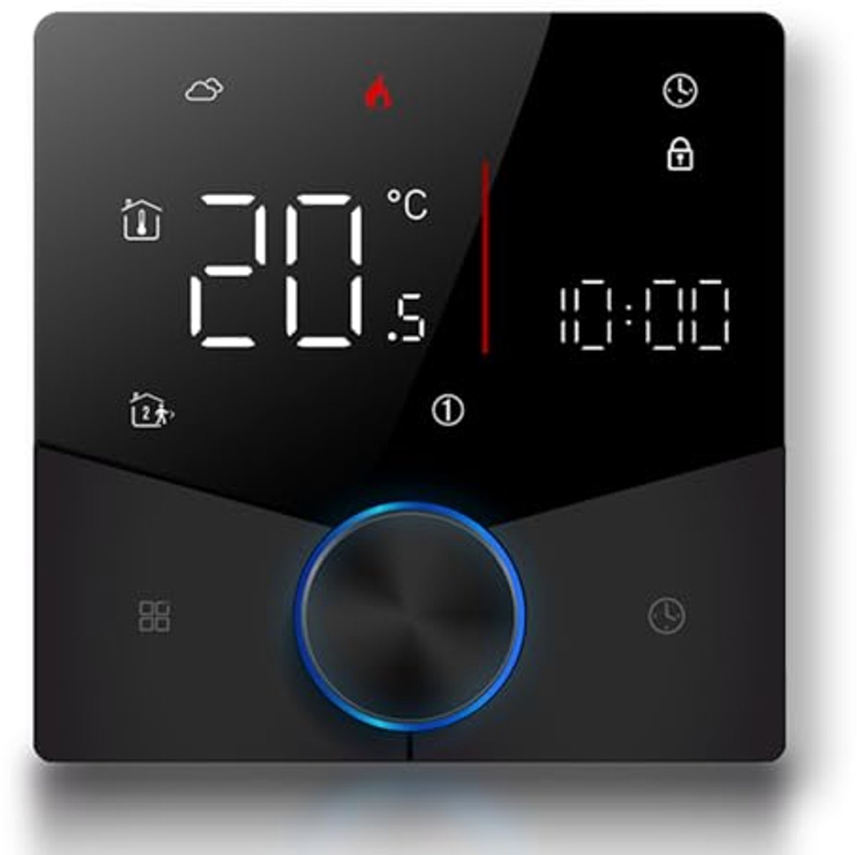Wi-Fi Thermostaat met Touchscreen - Programmeerbare Draadloze Thermostaat voor Verwarming