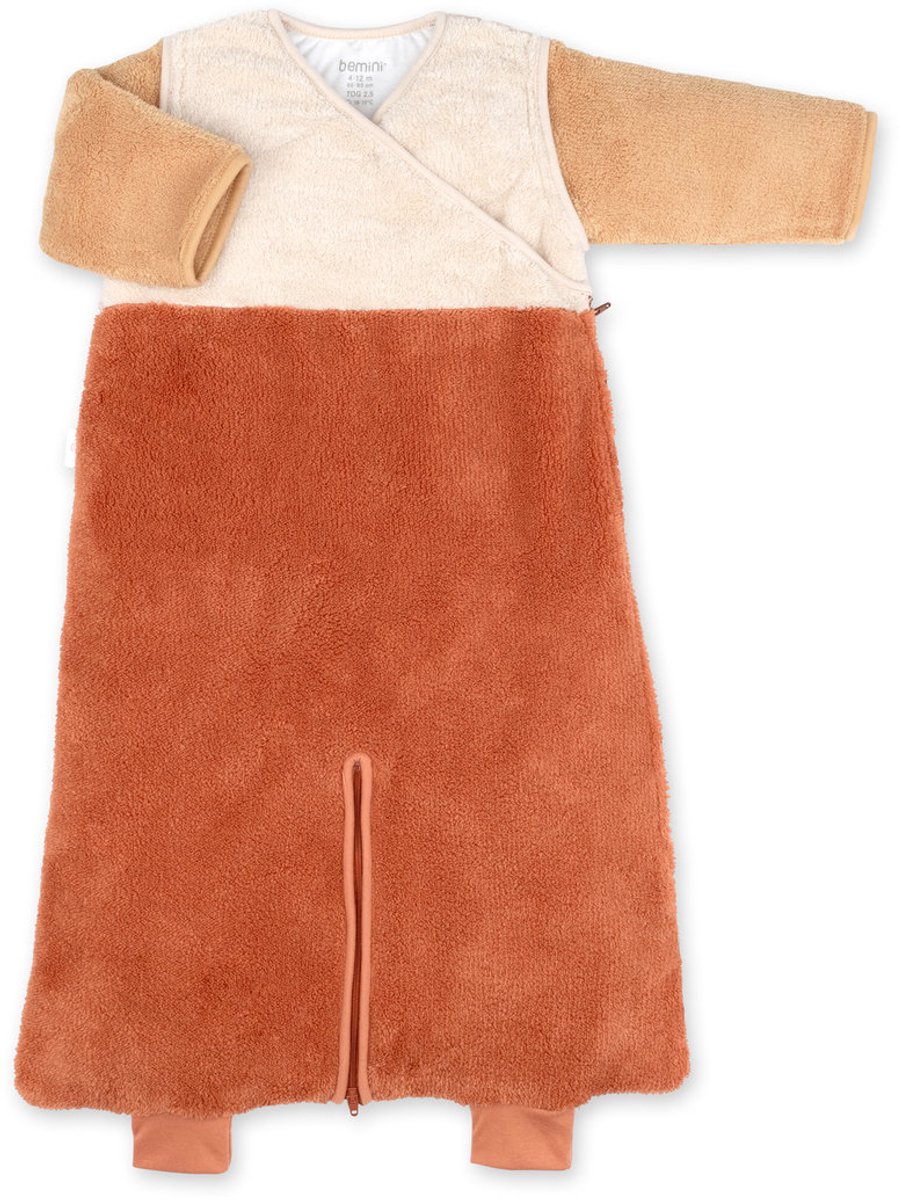 BEMINI Babyslaapzak - MAGIC BAG 4-12m - TOG 2.5 - Zachte warmte - Hazelnoot tricolor