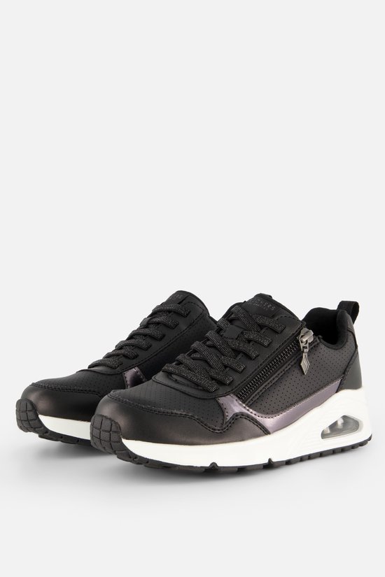 Zwart Skechers Uno Metallic Sliders pour femme - Baskets pour femmes