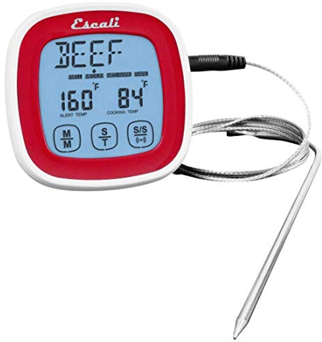 Digitale Thermometer met Touchscreen en Stalen Sonde voor Keuken