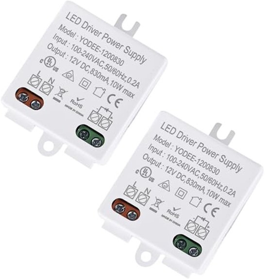 LED Transformator 12V DC 10W - Mini LED Driver voor 12V Lampen en ...