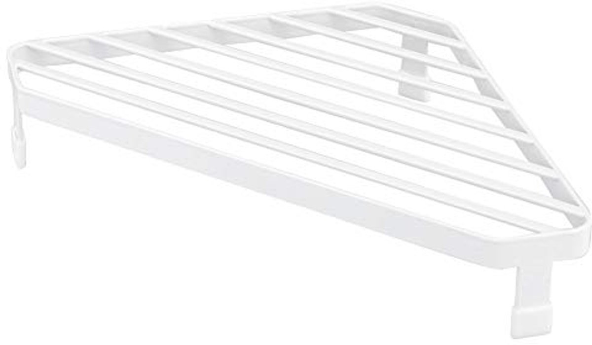 Stove Corner Rack wit, Staal, 22 x 22 x 5 cm