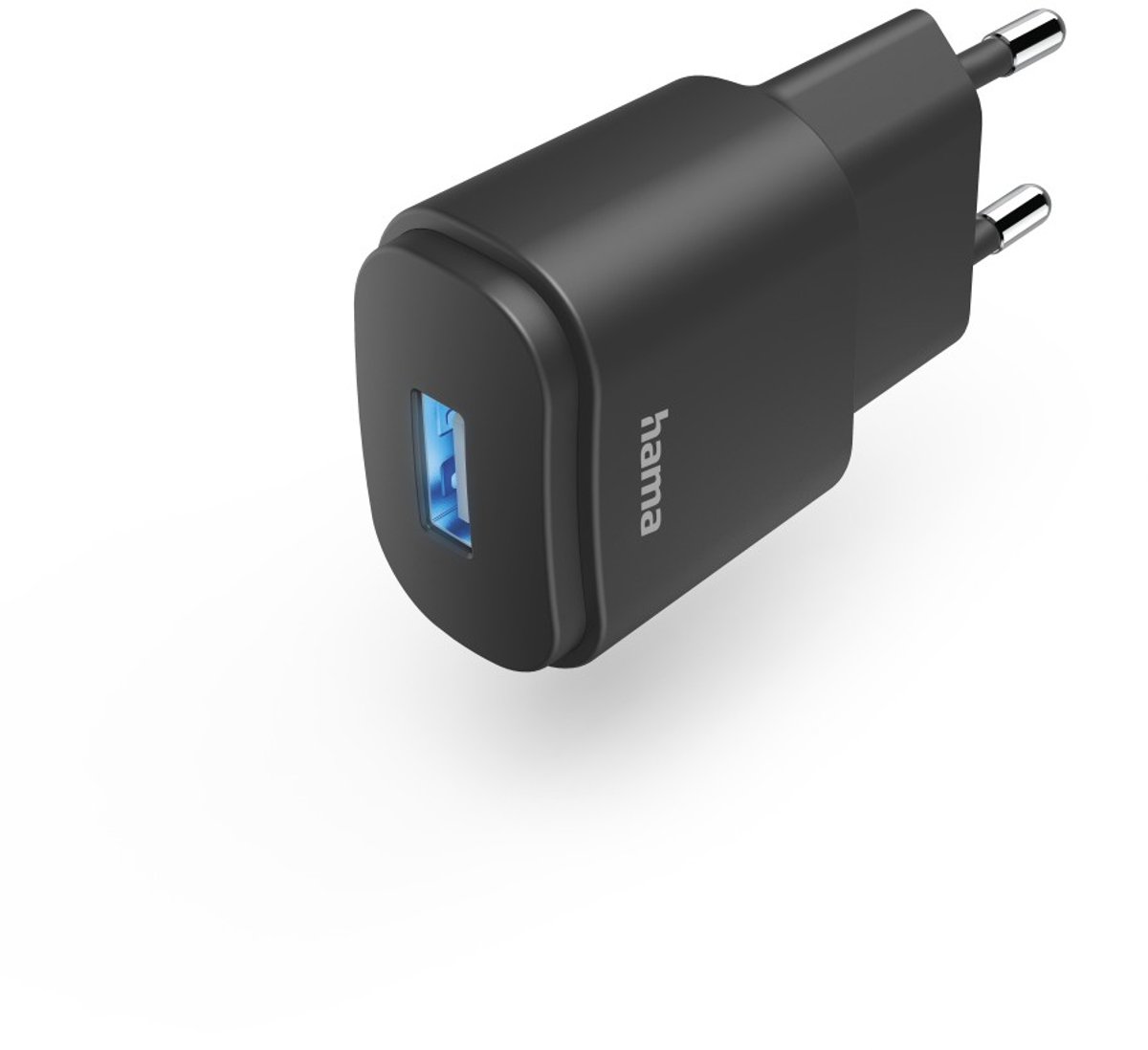 Hama Oplader - USB-A Adapter - Muurlader - Wandlader - 6 W - Geschikt voor Smartphone en Tablet - Zwart