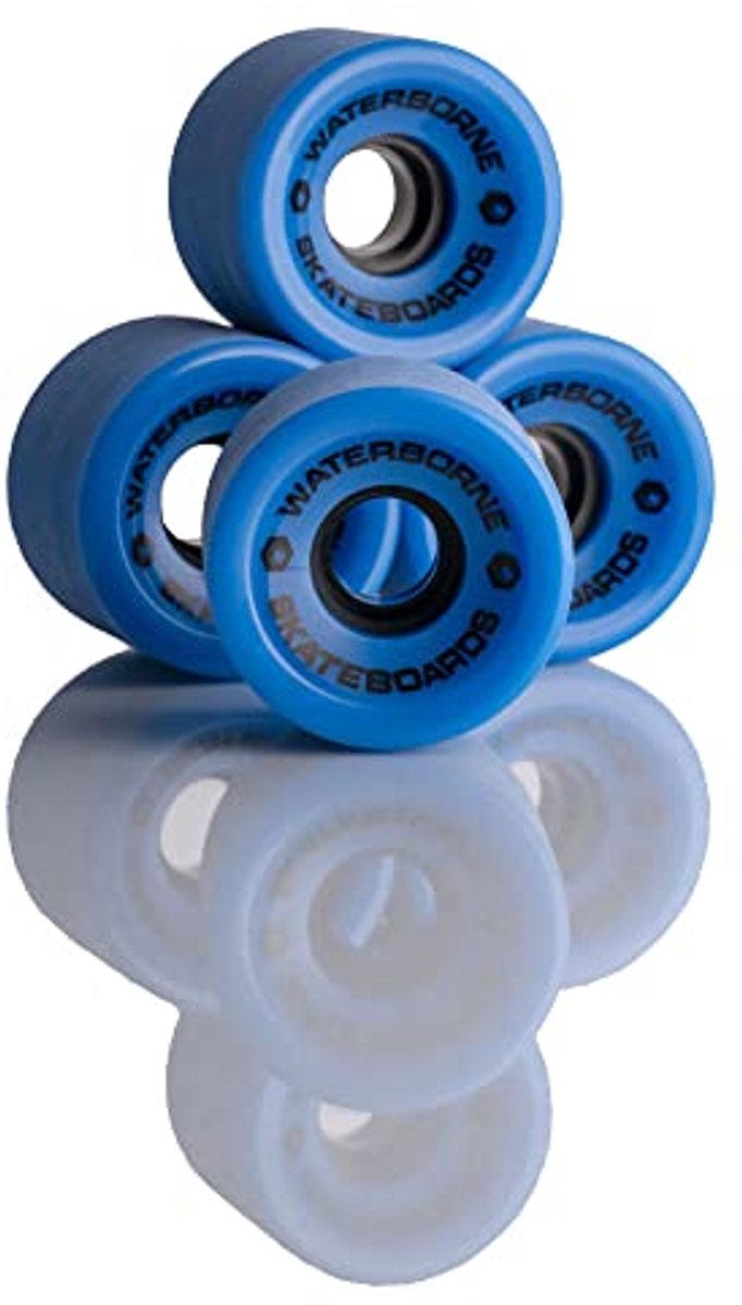Surfskate Wielen 62mm x 51mm 80A Set van 4 Longboard Cruiser Wielen voor Freestylen Woon-Werkverkeer en Downhill Freeriden Blauw