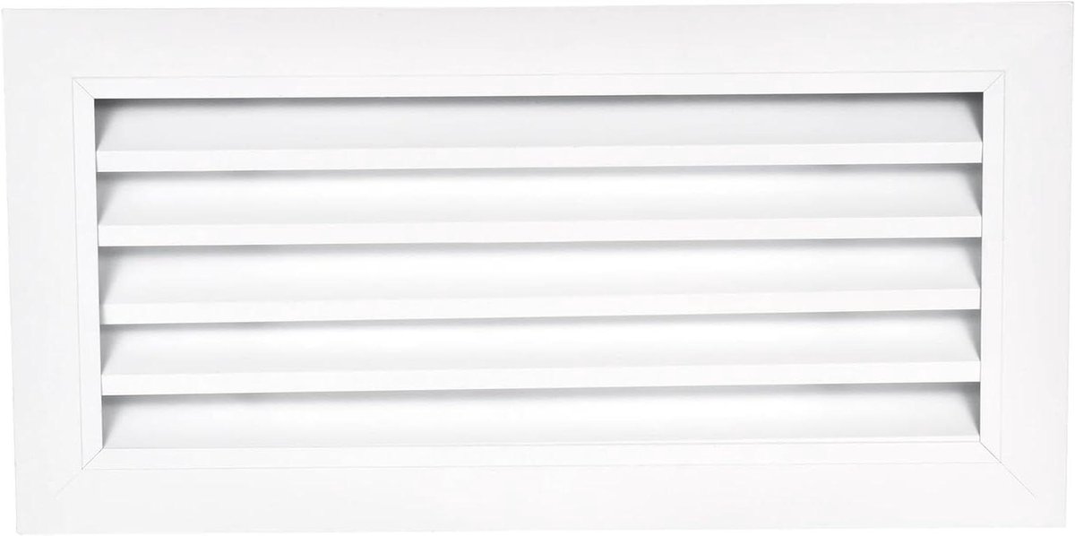 Ventilatierooster Rechthoekig - Aluminium Rooster - Luchtcirculatie Verbeteren - Eenvoudige Installatie - 500 x 250 mm - Wit