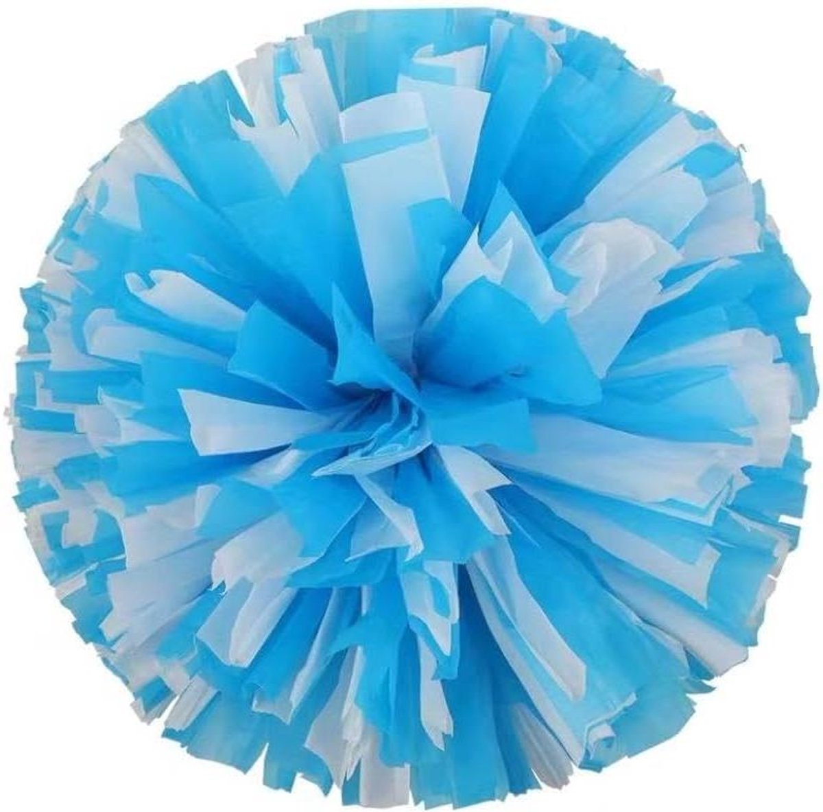 Pom poms - Hand Flowers - Sport Dans - Set van 2 - 32-35 cm - Rood/Wit