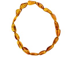 Barnsteen kinderarmband nugget cognac (Amber)