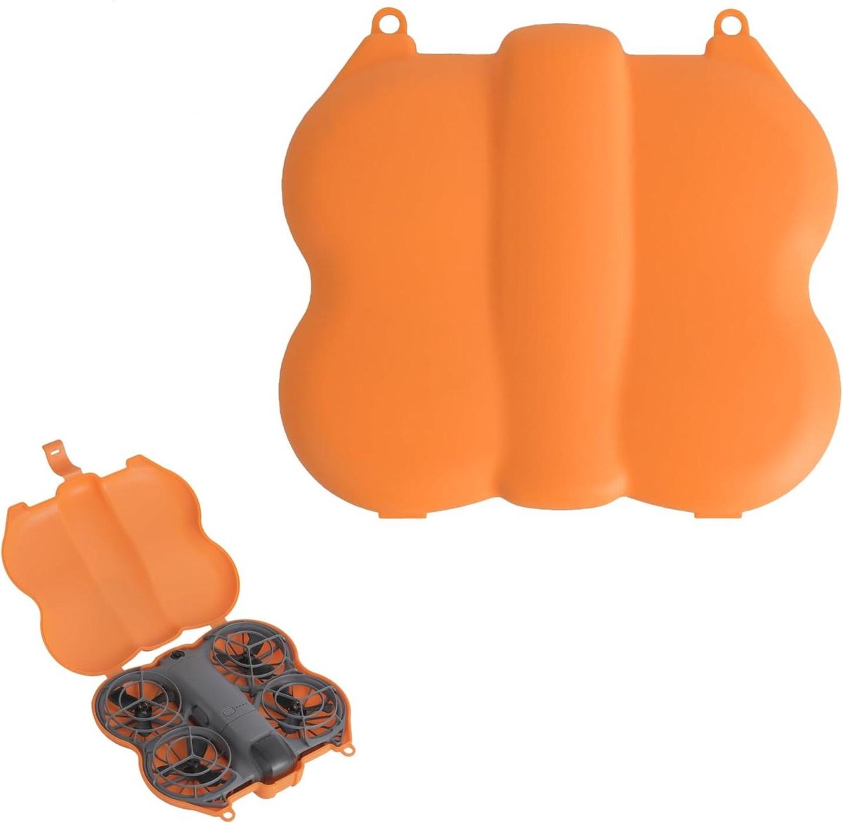 Harde opbergtas - Drone koffer - Drone transport - Op maat gemaakt - 178 x 164 mm - Oranje