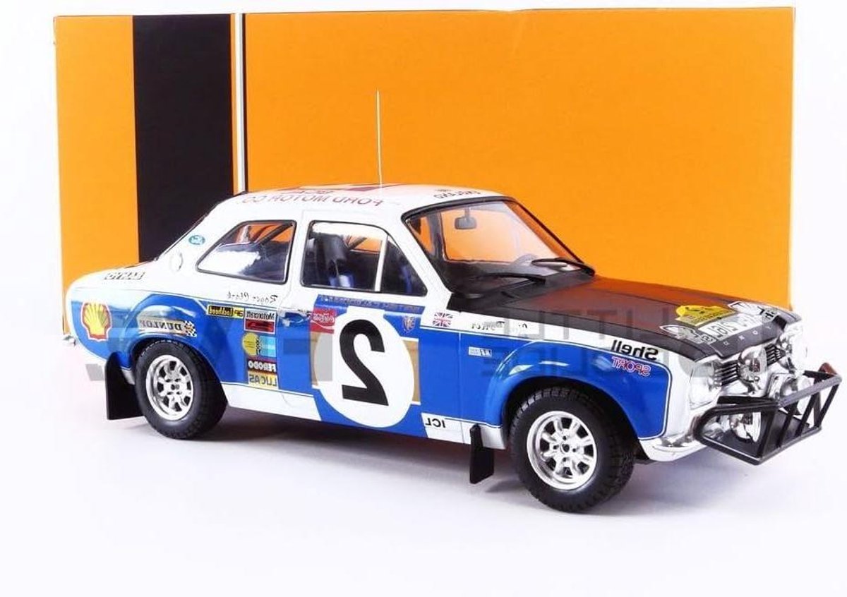 Miniatuurauto - Modelauto Verzamelauto - Hobby Display - Schaal 1:18 - 1.5 Kilogram - Wit Blauw Zwart