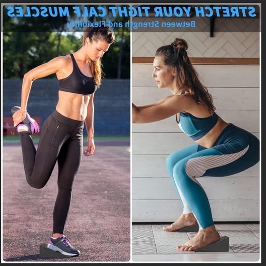 2 Stuks Yoga Wig Blokken voor Squat en Hellingtraining — afbeelding 4