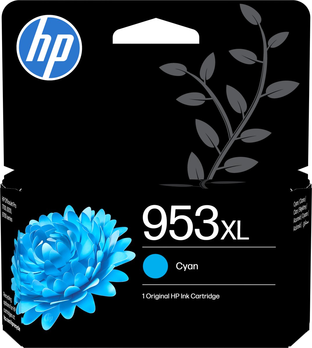 HP Inktcartridge 953XL (F6U16AE) Cyaan Hoge capaciteit