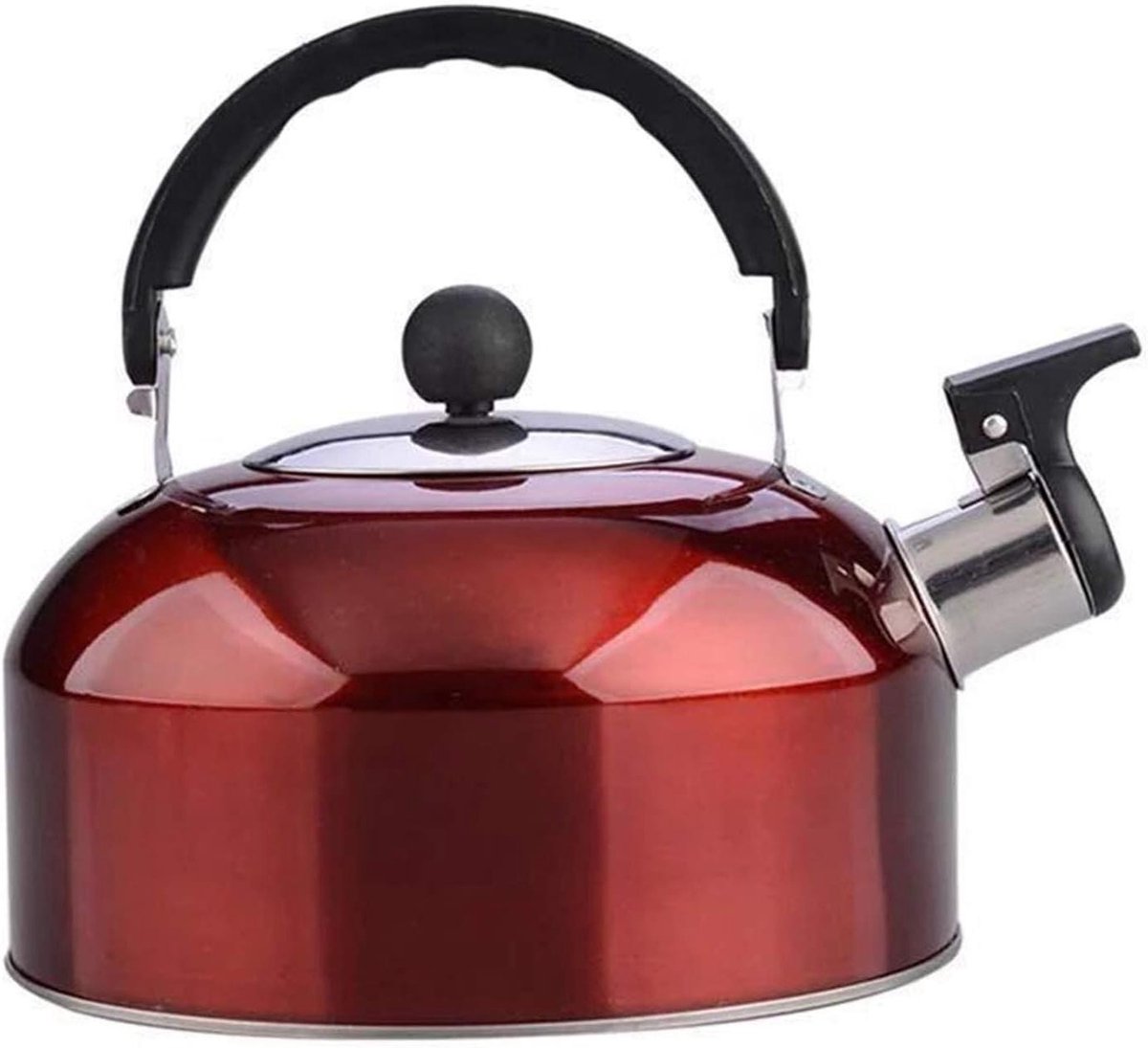 Fluitketel Roestvrijstaal - Theepot Waterkoker - Water Koken - Luid Fluitsignaal - One Size - Zilverkleurig