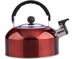Fluitketel Roestvrijstaal - Theepot Waterkoker - Water Koken - Luid Fluitsignaal - One Size - Zilverkleurig