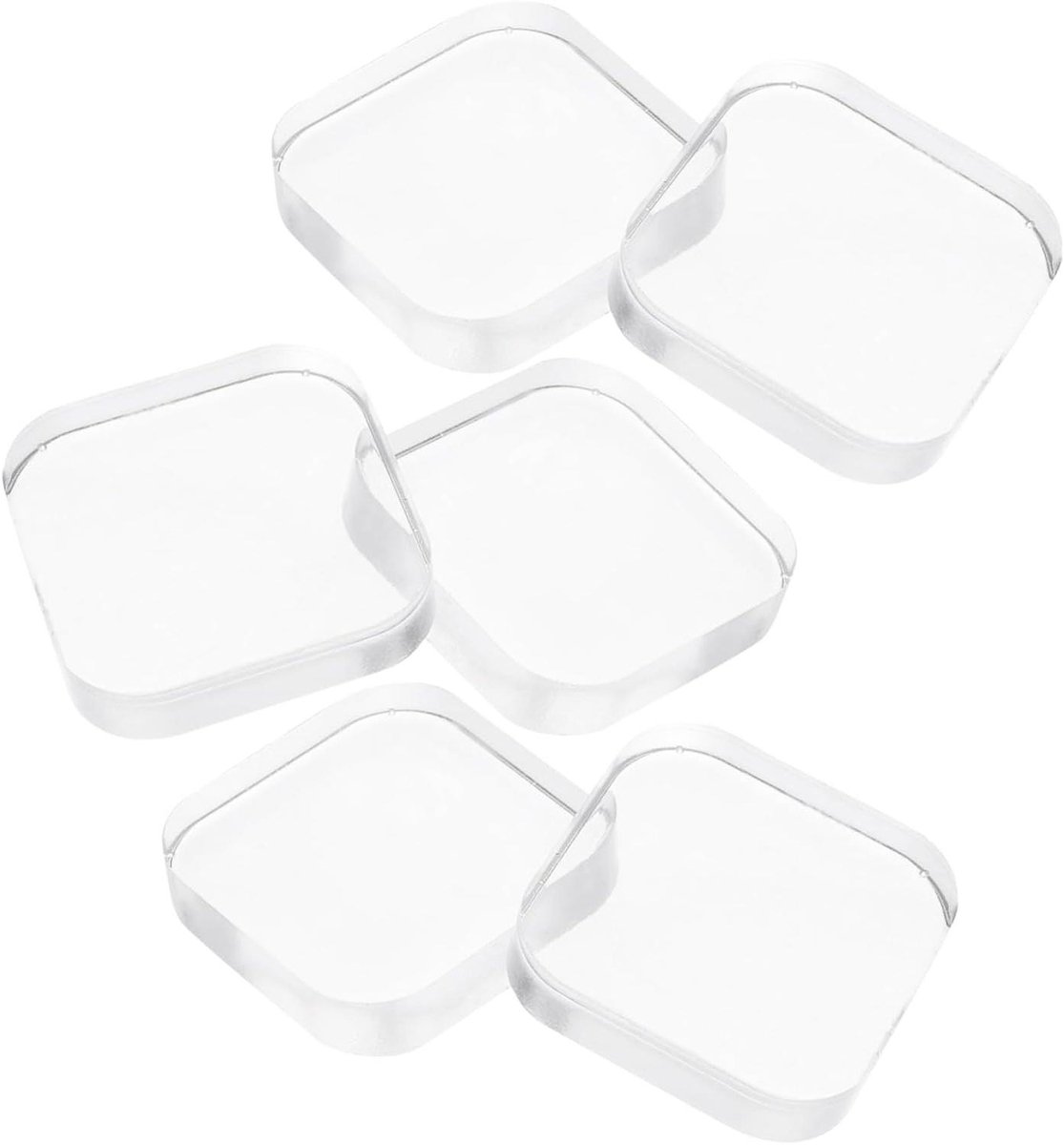 Deurstopper Set - Wandbeschermer - Muren Beschermen - Zelfklevend Geluiddempend - 6 Stuks - Transparant