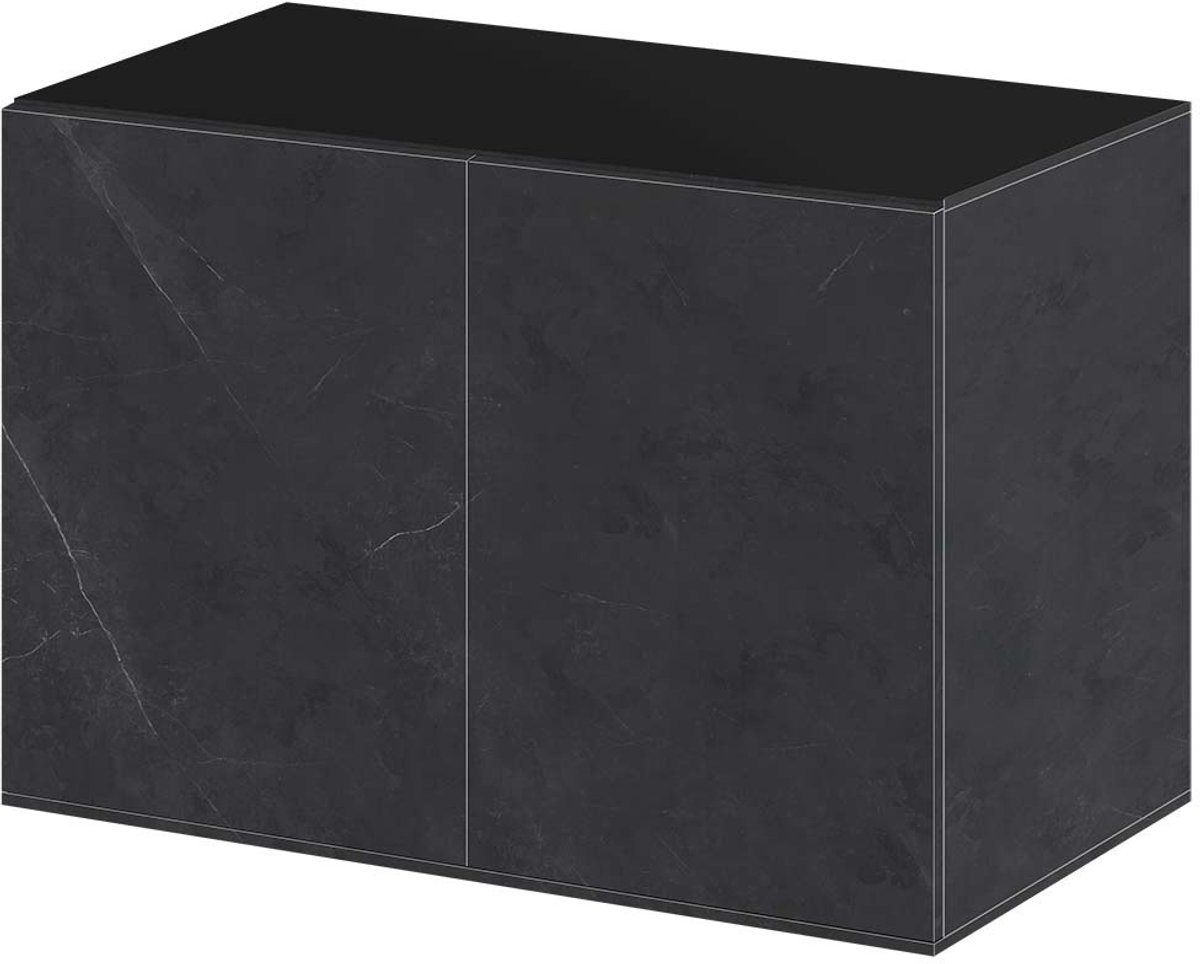 Ciano Kast Emotions Pro 100 Deep 102x58x75 cm | 2-deurs aquariumkast met legplank Black marble