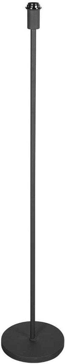 Vloerlamp Noor 3403ZW - moderne zwarte lamp zonder kap, E27 fitting, metaal en kunststof - Mexlite