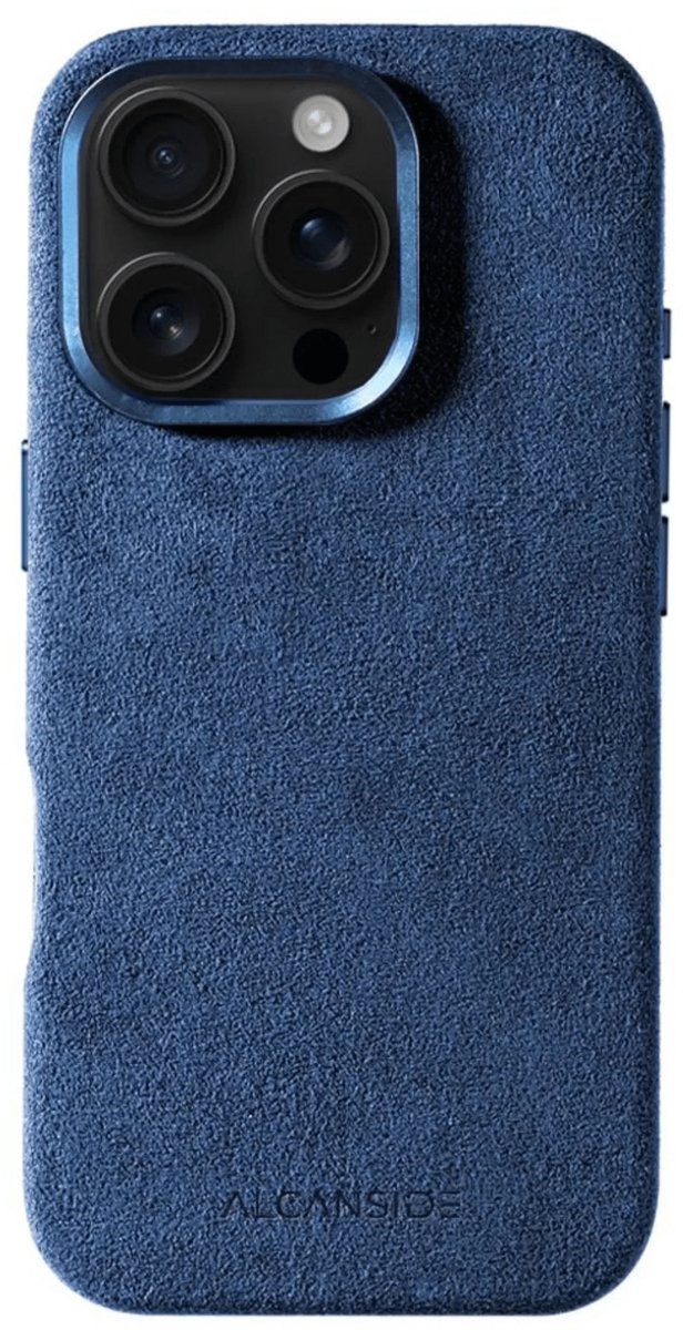 iPhone Alcantara Case - Ocean Blue