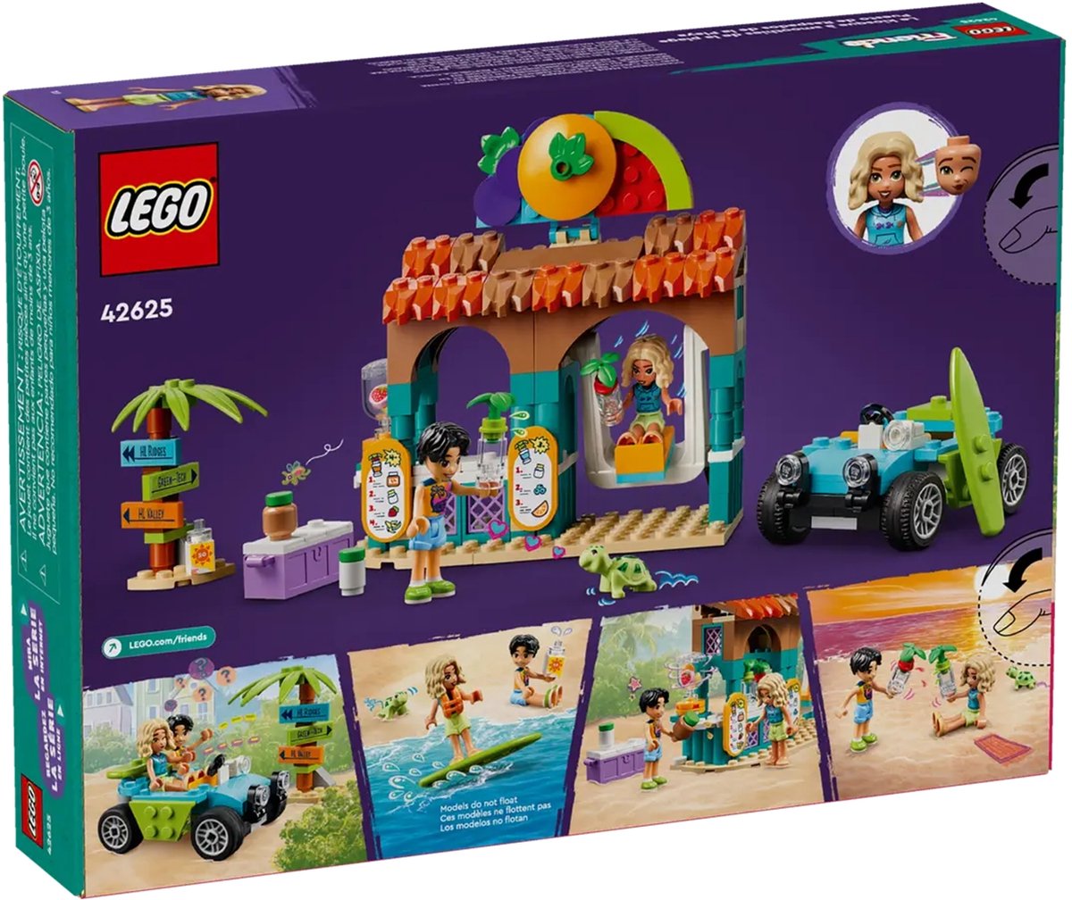 LEGO Friends Strand smoothiekraam: bouwset met buggy voor kinderen 6+ thumbnail 5