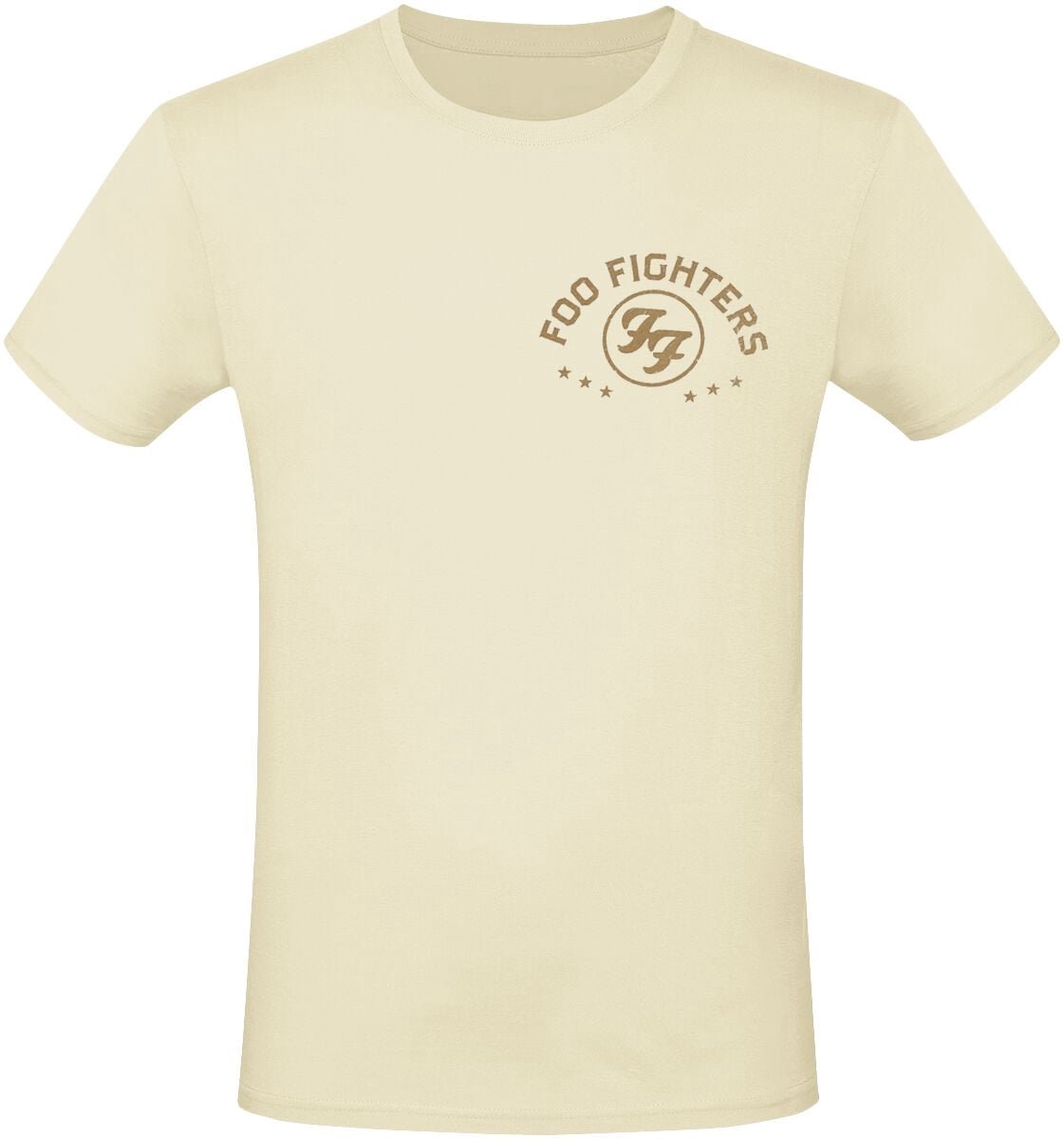 Foo Fighters Arched Logo Heren T-shirt - natuur - 3XL