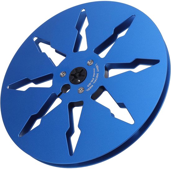 Lege Tapespoel - Aluminium Spoel - Audio Opnemen - 8 Gaten Ontwerp - 7 Inch Diameter - Blauw — afbeelding 3