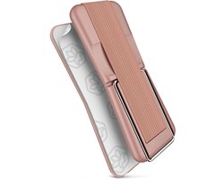 ONEFLOW ClipGrip Mobile Phone Holder with Stand for All OnePlus, Phone Stand, Ring Finger Holder, Self-Adhesive, Rose Gold