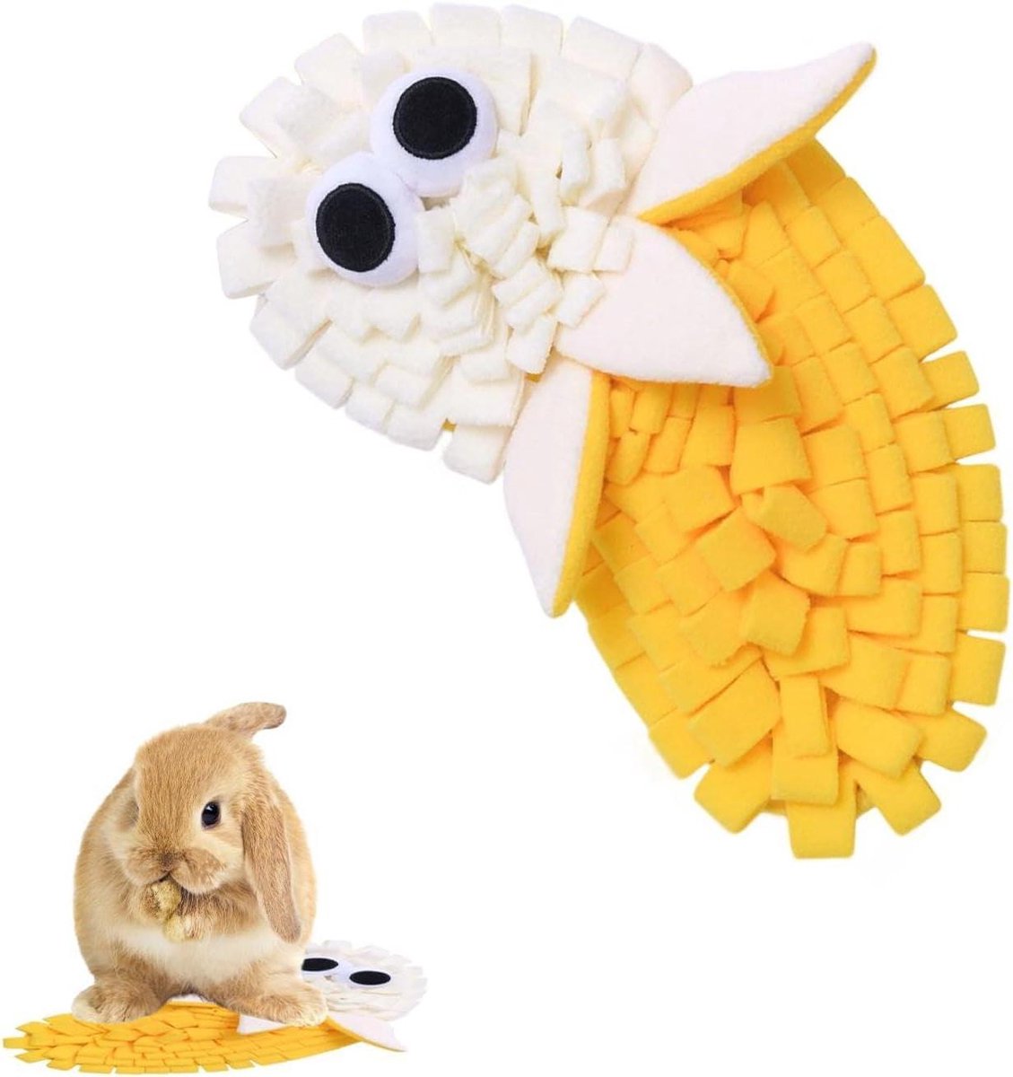 Snuffeltapijt Hond - Voedselpuzzel Mat - Mentale Stimulatie - Afneembare Hoes - 23 x 16 cm - Meerkleurig