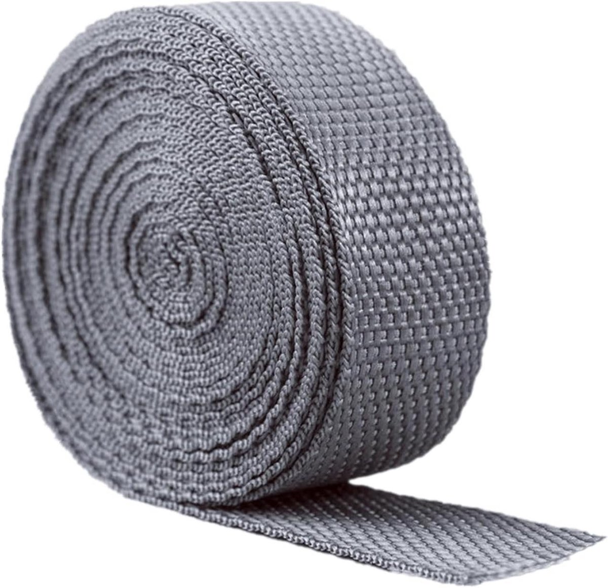 Band van Polypropyleen - Touwband Band - Tassen Maken - Scheurvast en Waterbestendig - 20 Yards - Grijs