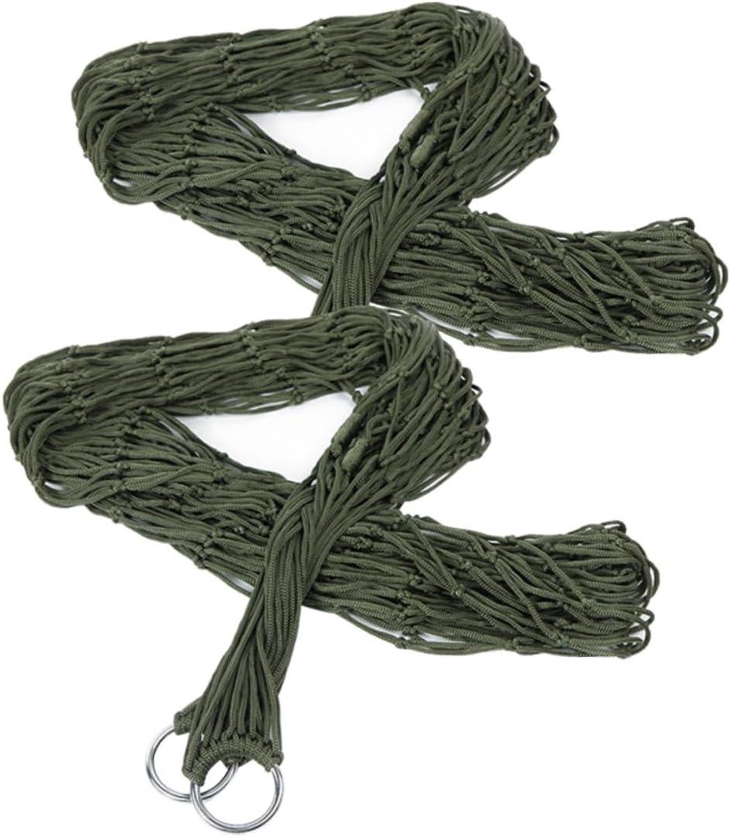 Nylon Touwgaas Hangmat Buitenhangmat Schommel Hangbed Voor Kamperen Wandelen Vrijetijdsbed