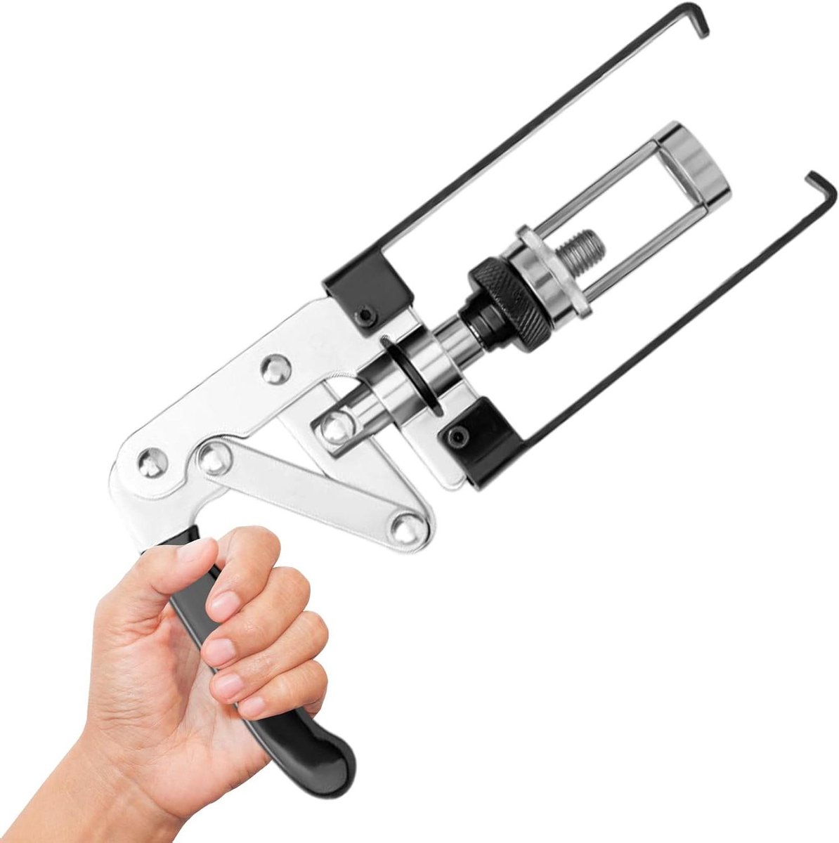 Klepveer Compressor - Motor Gereedschap - Motor Onderhoud - Universeel Instelbaar - 28x12x3.5 cm - Zilver