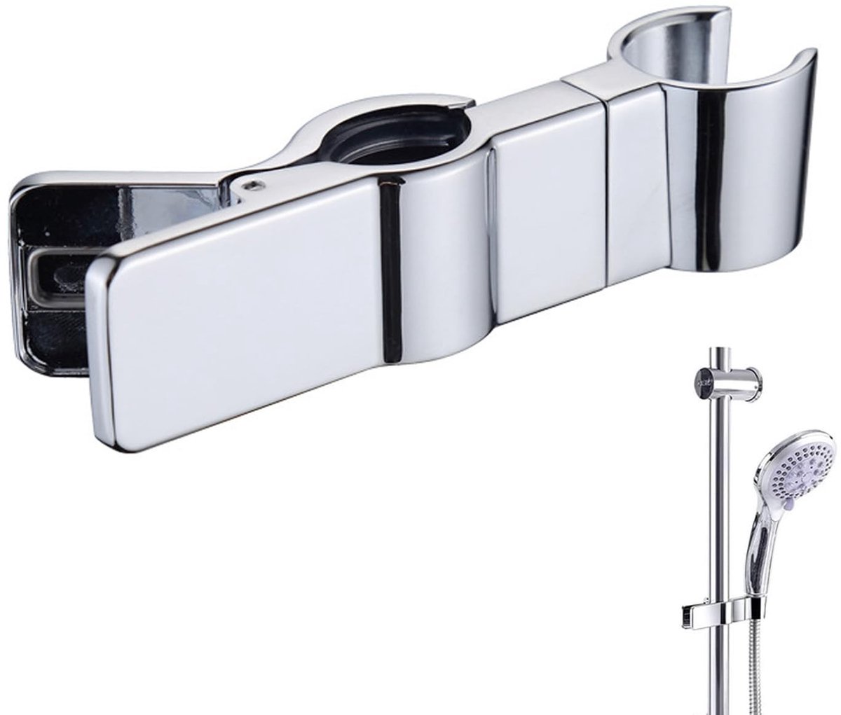 Cosensi - Dailygoods - Dailygoody - Wandhouder voor Handdouche - RVS Ophangbeugel - Met Sterke Zuignap - Ideaal voor Badkamer - Stevig en Betrouwbaar - Eenvoudig te Instal